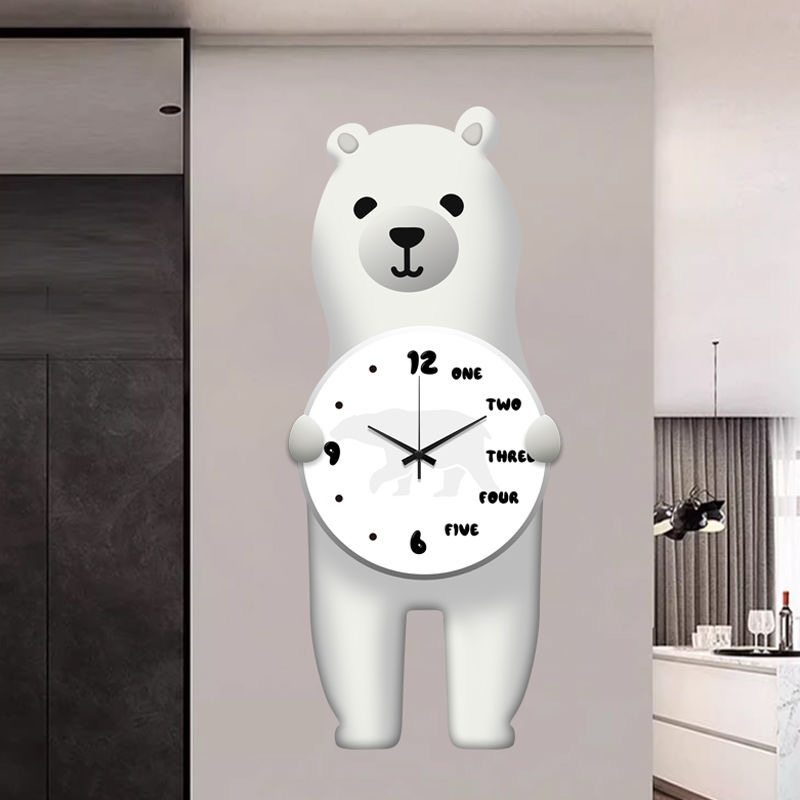 Animal Clock 60X31 CM 8 Environmentally friendly material, no need for punching